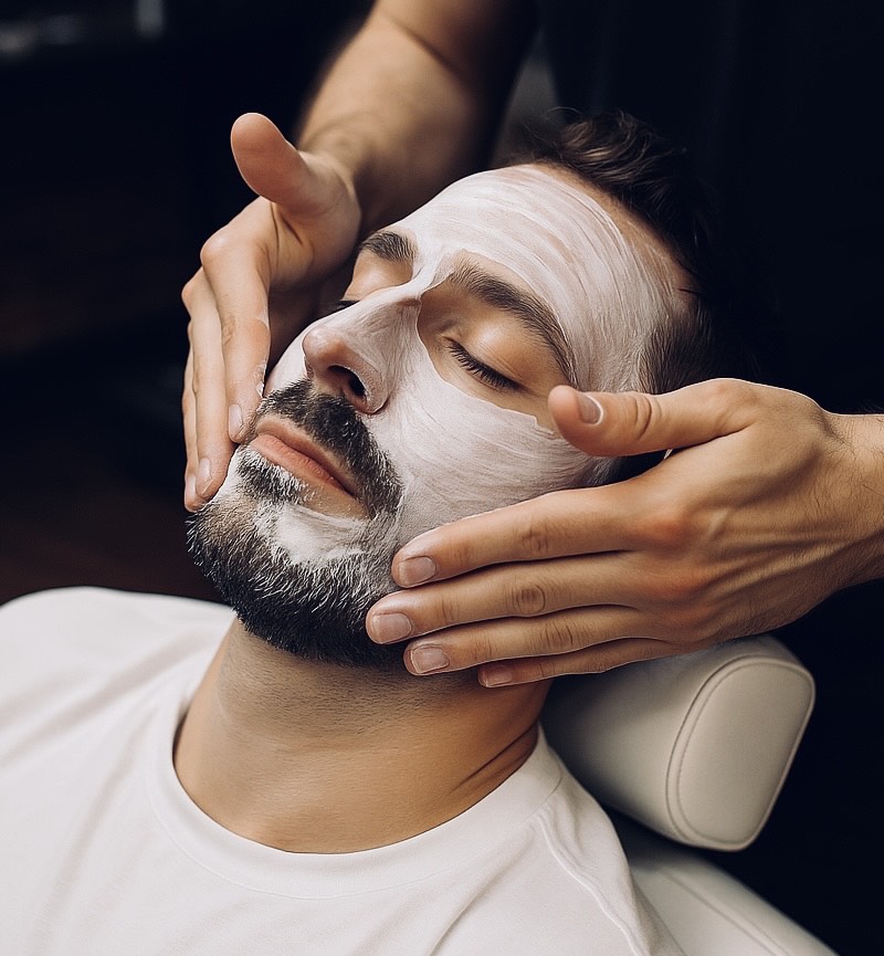Detox Energy Facial treatment for men at TWENTY.TWO CUT Bangkok – purifying and revitalizing skincare