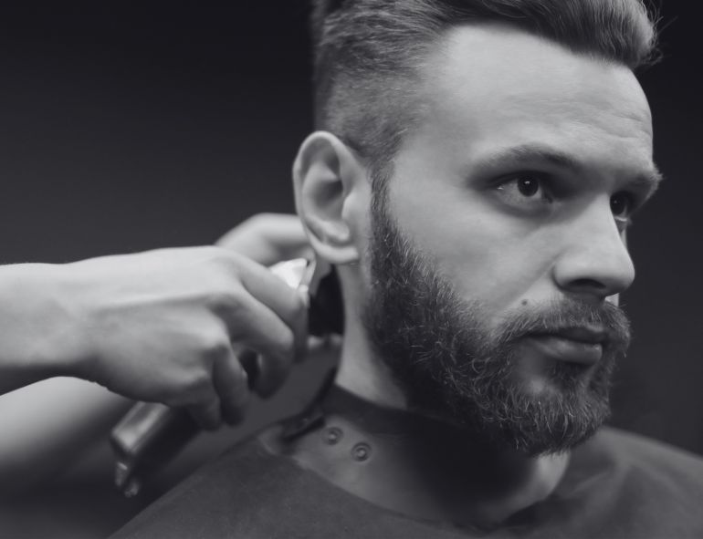Low Drop Fade with Textured Spiked Hair on Top – Sharp Detail with Modern Edge