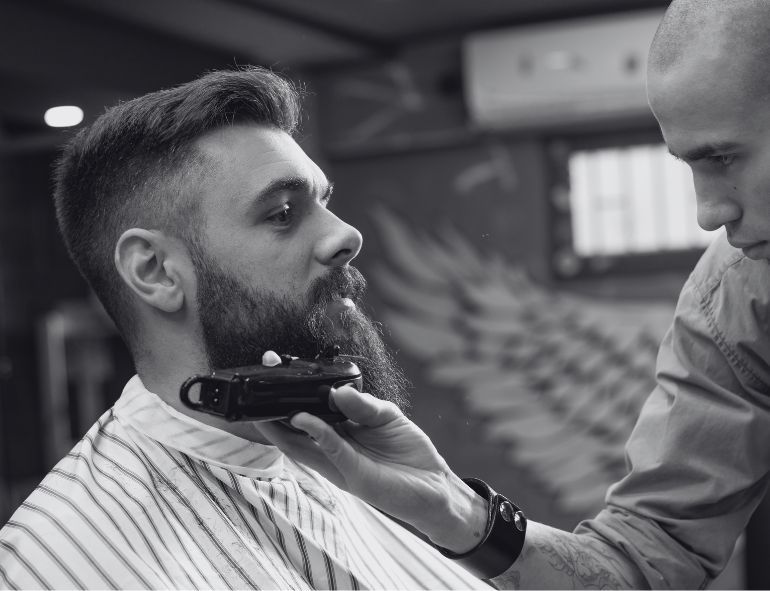 Brushed Forward Short Hair with Drop Fade – Clean, Modern, and Easy to Wear