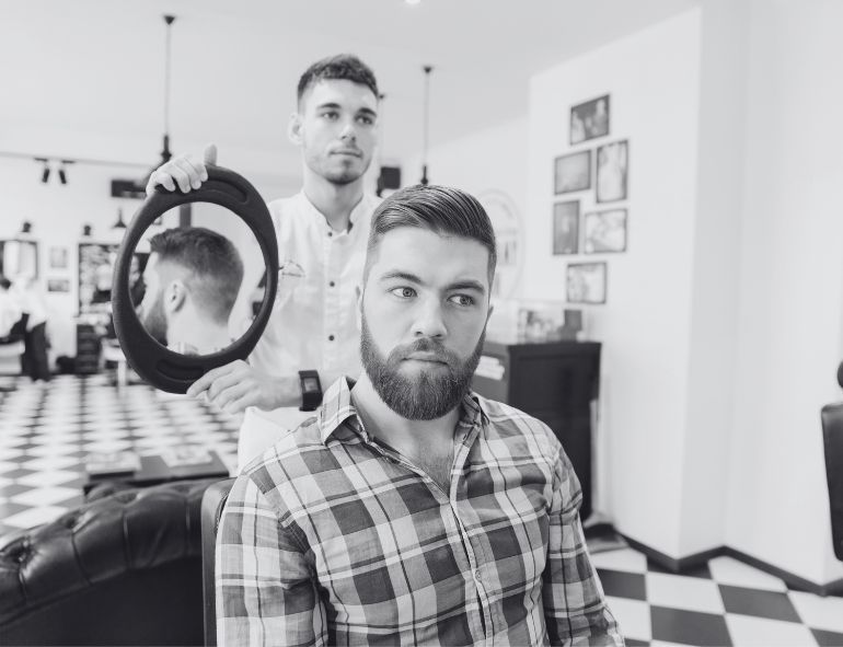 Brushed Forward Short Hair with Drop Fade – Clean, Modern, and Easy to Wear