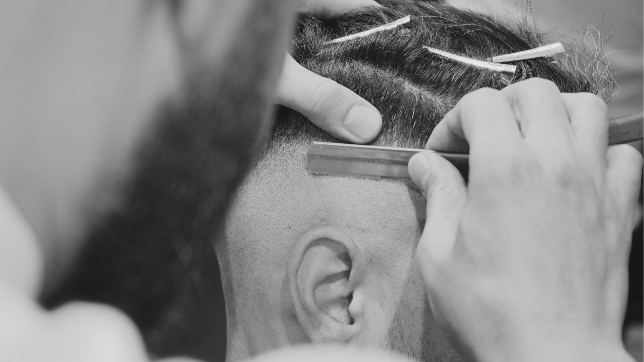 Man Bun with Drop Fade Haircut for Men – Modern Flow with Sculpted Precision