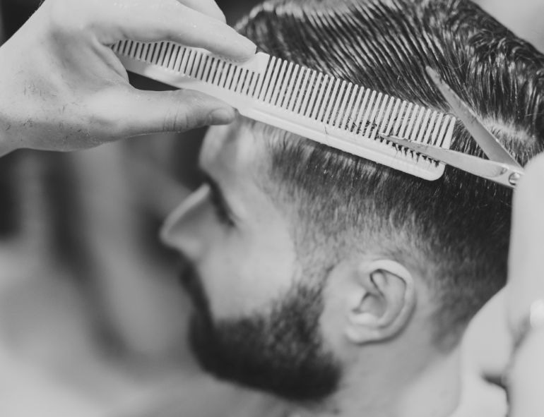Man Bun with Drop Fade Haircut for Men – Modern Flow with Sculpted Precision